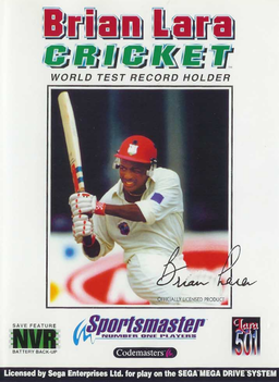 Shane Warne Cricket box art for Sega Mega Drive